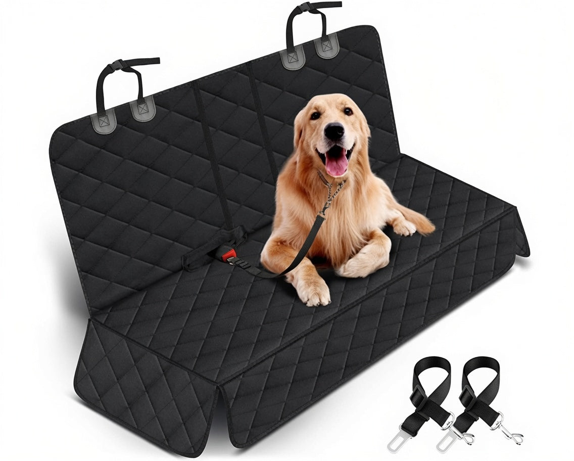 Waterproof Dog Car Seat Cover – Non-Slip Bench Protector for Back Seat